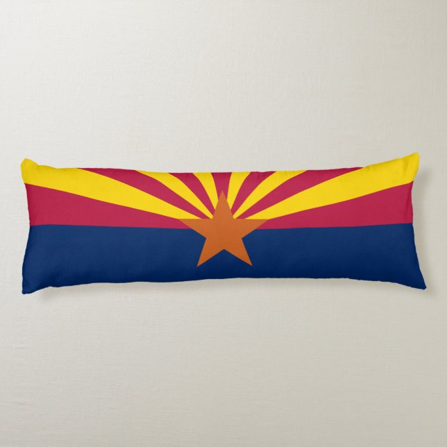 Staatsflagge von Arizona Seitenschläferkissen (Rückseite)