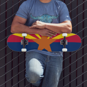 Staatsflagge von Arizona Skateboard