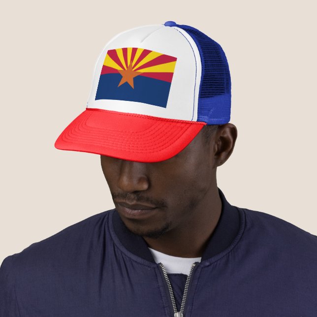 Staatsflagge von Arizona Truckerkappe (Beispiel)