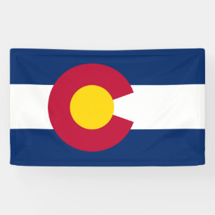 Staatsflagge von Colorado Banner