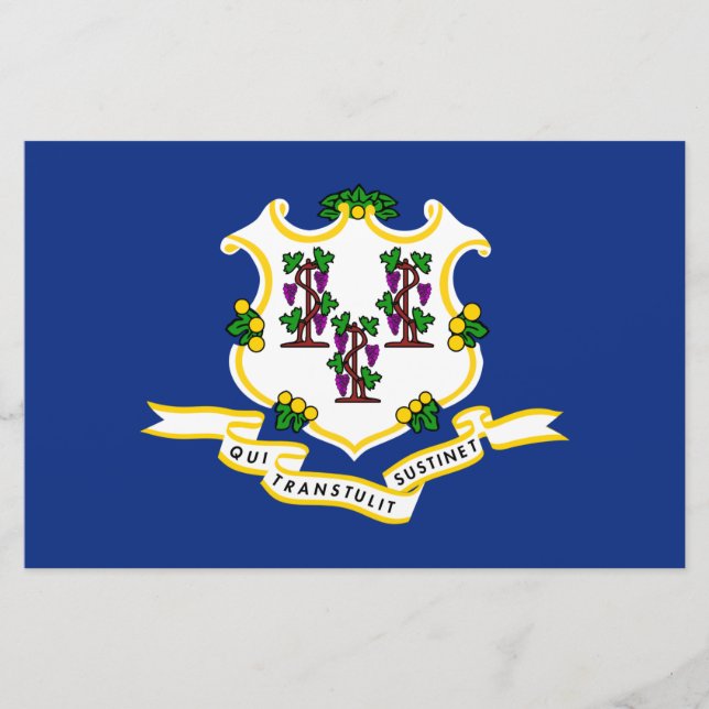 Staatsflagge von Connecticut Briefpapier (Vorderseite)