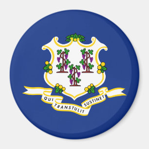 Staatsflagge von Connecticut Magnet
