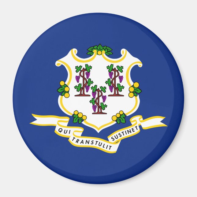 Staatsflagge von Connecticut Magnet (Vorne)
