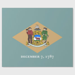 Staatsflagge von Delaware (DE, USA) Geschenkpapier