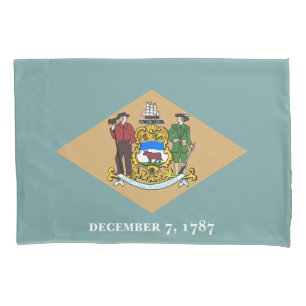 Staatsflagge von Delaware (DE, USA) Kissenbezug