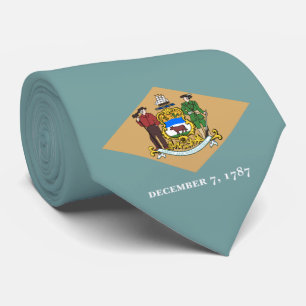 Staatsflagge von Delaware (DE, USA) Krawatte