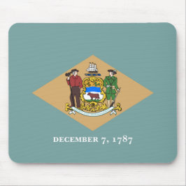 Staatsflagge von Delaware (DE, USA) Mousepad