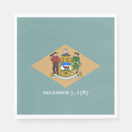 Staatsflagge von Delaware (DE, USA) Serviette