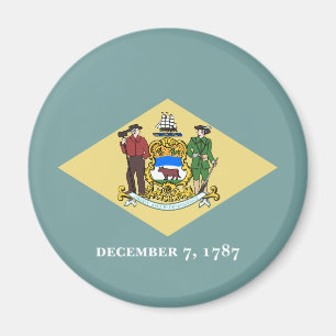 Staatsflagge von Delaware Magnet