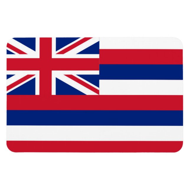 Staatsflagge von Hawaii Magnet (Horizontal)