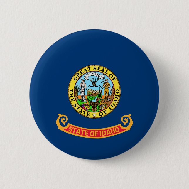 Staatsflagge von Idaho Button (Vorderseite)