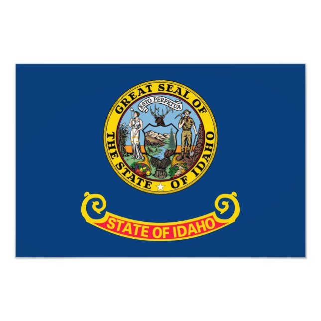 Staatsflagge von Idaho Fotodruck (Vorne)