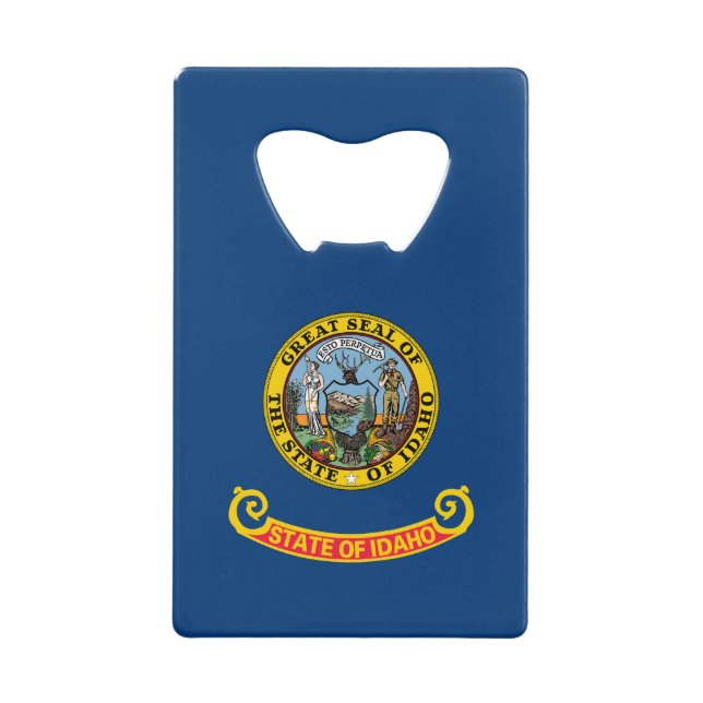 Staatsflagge von Idaho Geldbeutel Flaschenöffner (Vorderseite)