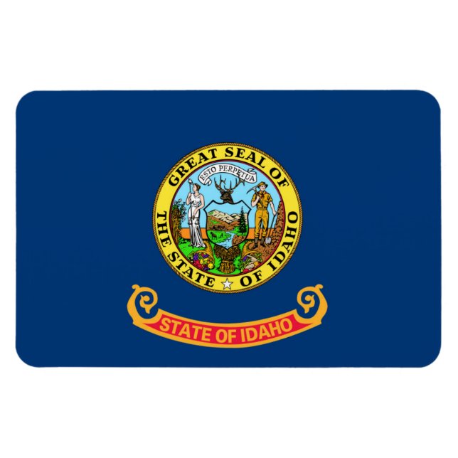 Staatsflagge von Idaho Magnet (Horizontal)