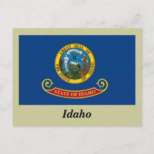 Staatsflagge von Idaho Postkarte