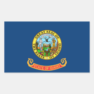 Staatsflagge von Idaho Rechteckiger Aufkleber