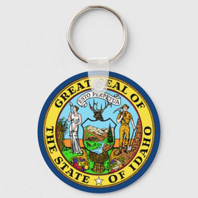 Staatsflagge von Idaho Schlüsselanhänger (Vorderseite)