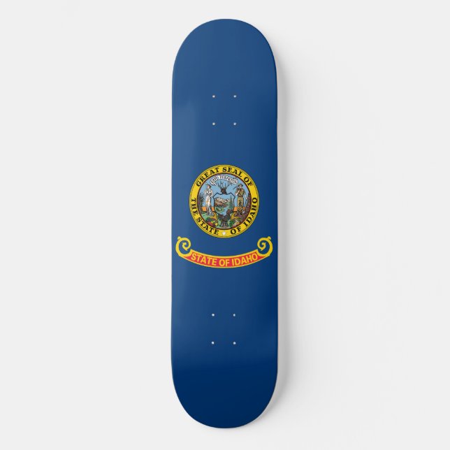 Staatsflagge von Idaho Skateboard (Vorderseite)