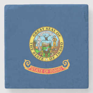 Staatsflagge von Idaho Steinuntersetzer