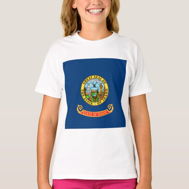 Staatsflagge von Idaho T-Shirt (Vorderseite)