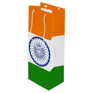 Staatsflagge von Indien Ashoka Chakra Geschenktüte Für Weinflaschen