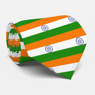 Staatsflagge von Indien Ashoka Chakra Krawatte