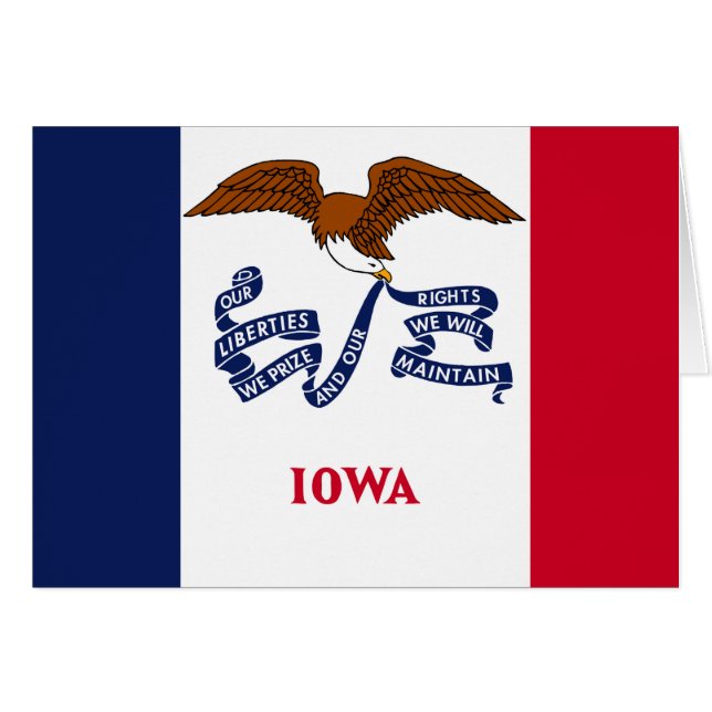 Staatsflagge von Iowa (Vorderseite (Horizontal))