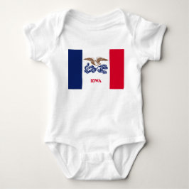 Staatsflagge von Iowa Baby Strampler