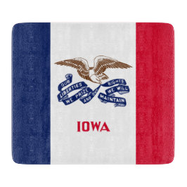 Staatsflagge von Iowa Schneidebrett