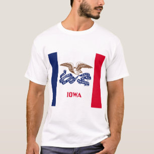 Staatsflagge von Iowa T-Shirt
