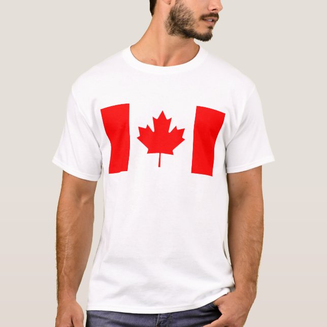 Staatsflagge von Kanada - Drapeau DU Kanada T-Shirt (Vorderseite)