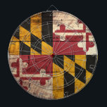 Staatsflagge von Maryland auf altem Holzkörner Dartscheibe<br><div class="desc">Fühlen Sie sich frei, das Design nach Ihren eigenen Vorlieben zu ändern. Sie können den Designstandort, die Ausrichtung, die Hintergrundfarben und die Größe ändern. Außerdem können Sie Ihren eigenen Text oder Slogan Set seinen Schriftart, Ort und Größe hinzufügen, um das ultimative persönliche Geschenk für Sie und Ihre Lieben zu schaffen....</div>