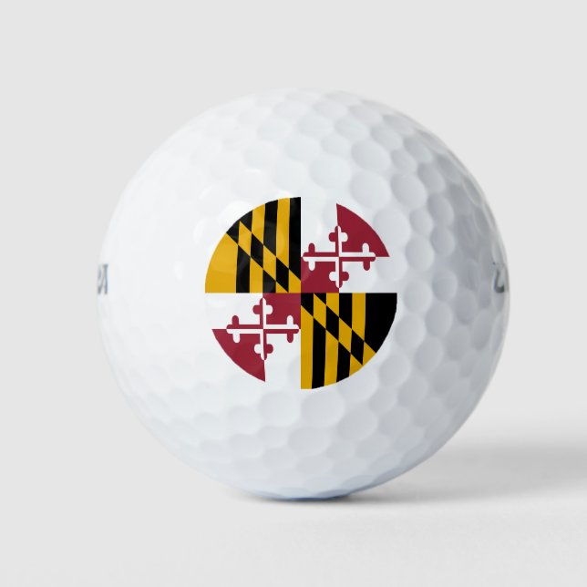Staatsflagge von Maryland Golfball (Vorderseite)