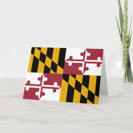 Staatsflagge von Maryland Karte