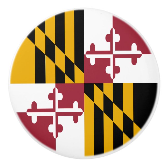 Staatsflagge von Maryland Keramikknauf (Vorderseite)