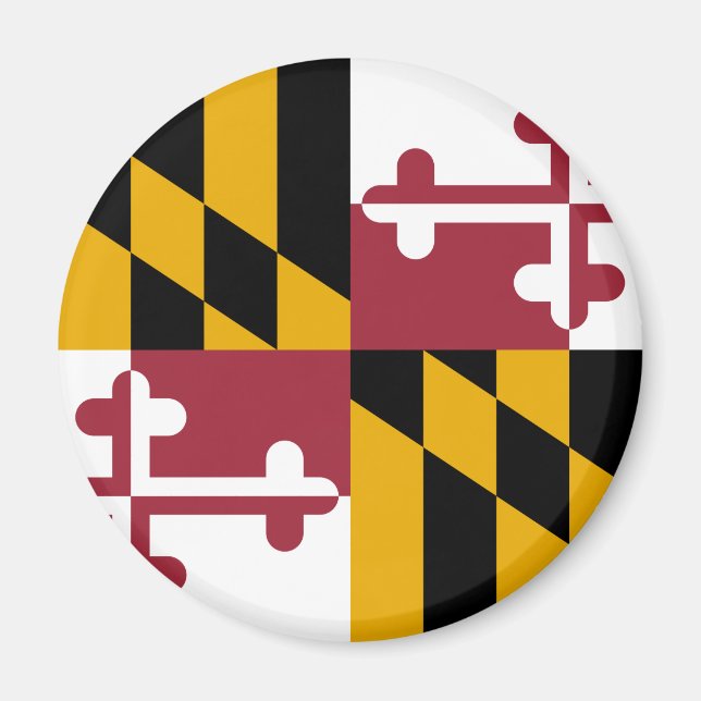 Staatsflagge von Maryland Magnet (Vorne)