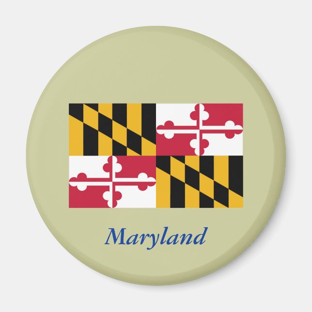 Staatsflagge von Maryland Magnet (Vorne)