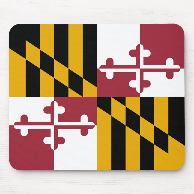 Staatsflagge von Maryland Mousepad (Vorne)