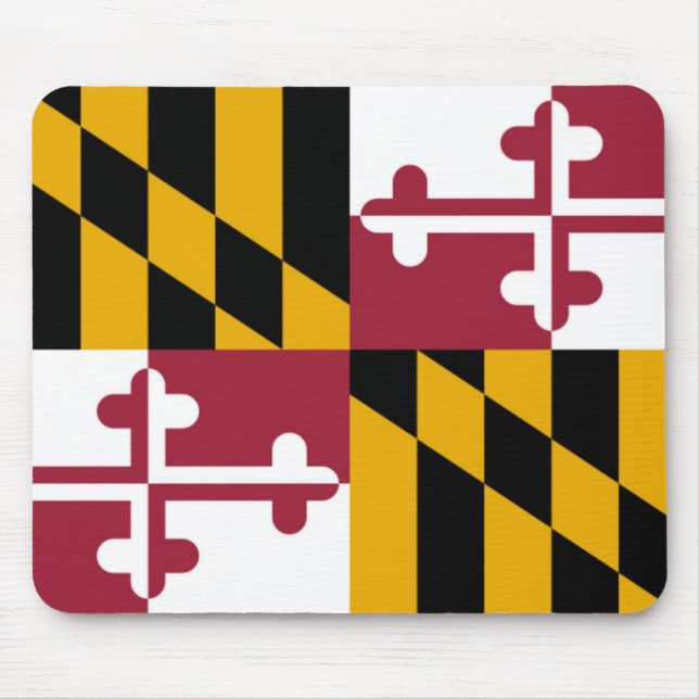 Staatsflagge von Maryland Mousepad (Vorne)