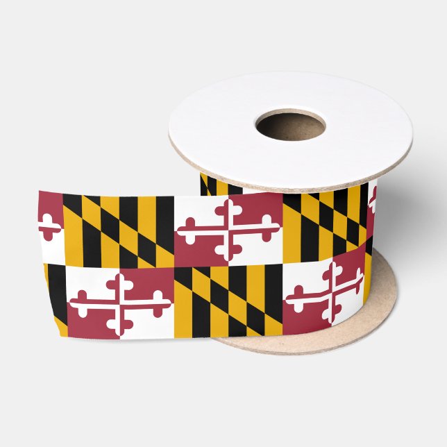 Staatsflagge von Maryland Satinband (Spule)