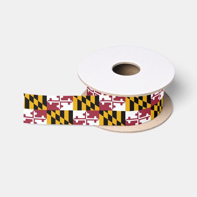 Staatsflagge von Maryland Satinband (Spule)