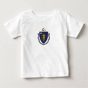 Staatsflagge von Massachusetts Baby T-shirt