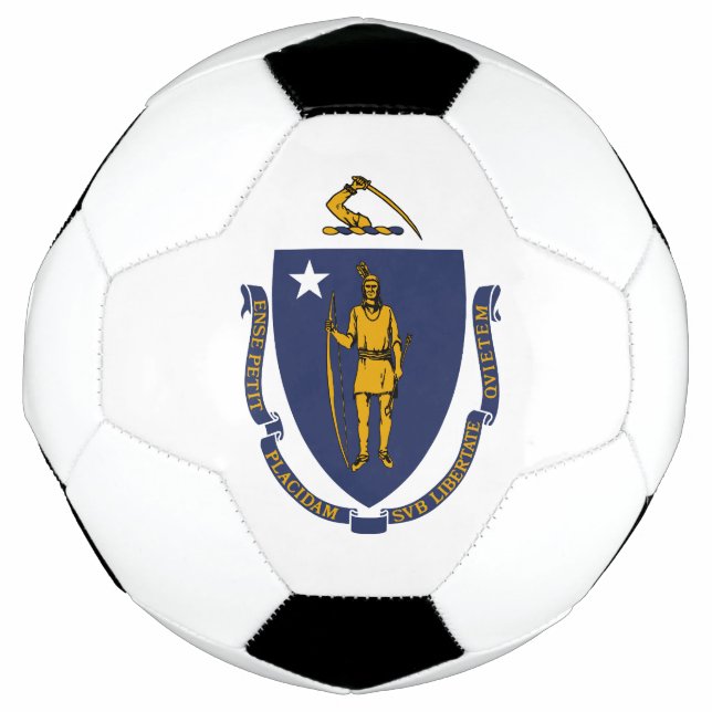 Staatsflagge von Massachusetts Fußball (Vorderseite)
