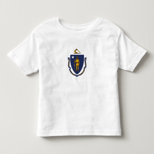 Staatsflagge von Massachusetts Kleinkind T-shirt (Vorderseite)