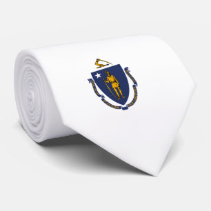 Staatsflagge von Massachusetts Krawatte