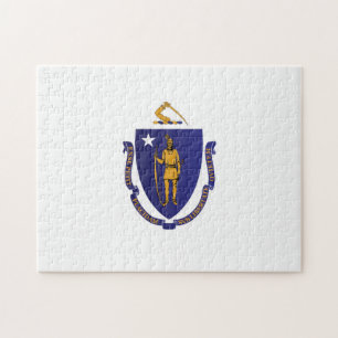 Staatsflagge von Massachusetts, USA