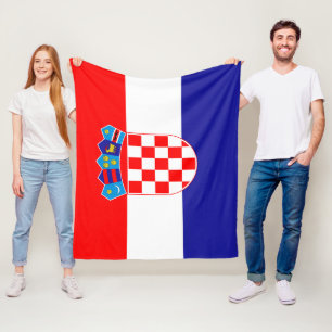 Staatsflagge von Medium Kroatiens Zastava Hrvatske Fleecedecke