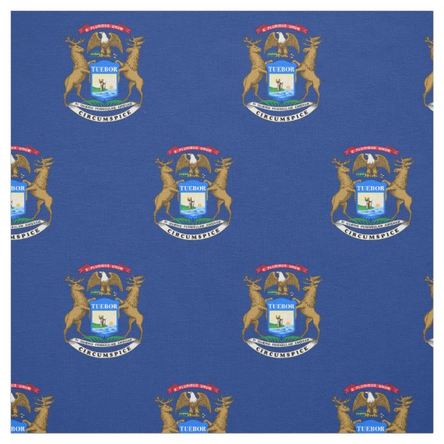 Staatsflagge von Michigan Stoff (Muster)