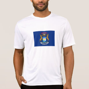 Staatsflagge von Michigan T-Shirt