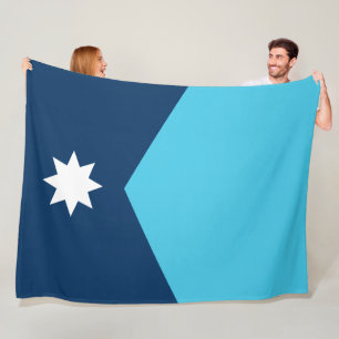 Staatsflagge von Minnesota Fleecedecke